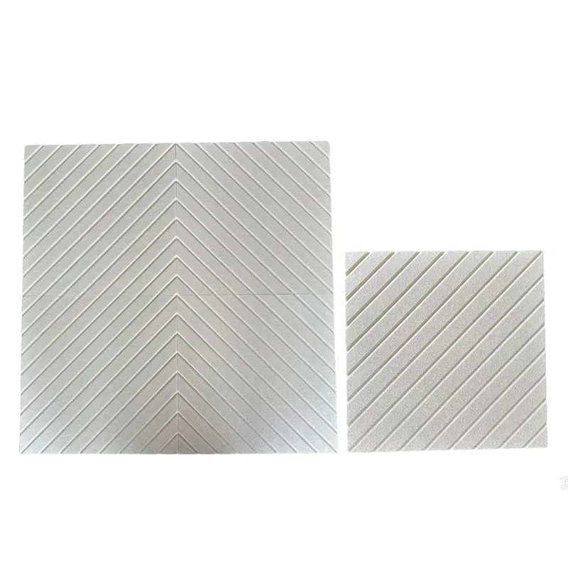 Panel Akustik Felt PET saluran V krem